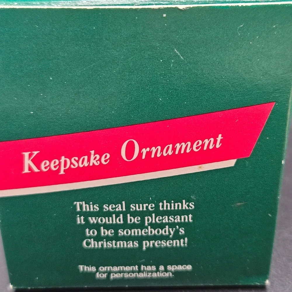 Vintage Hallmark 1989 Special Delivery Seal Keepsake Christmas Ornament